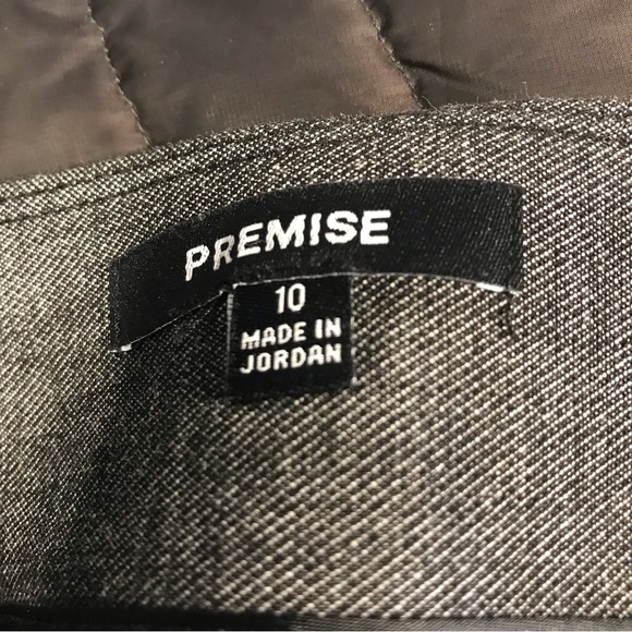 Premise Grey Classic Pencil Skirt - Size 10 - Picture 4 of 6